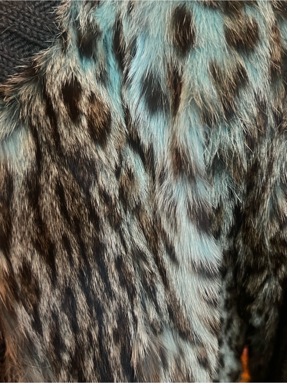 Authentic vintage 70’s dyed ocelot fur print bomber jacket - Picture 9 of 9